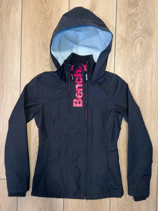 Bench Jackets & Blazers - Bench Black Double Zip Hooded Rain Jacket